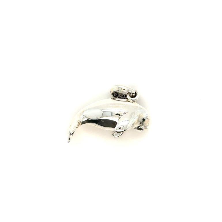 Sterling Silver Manatee Pendant - Barbara Anne's Jewelry