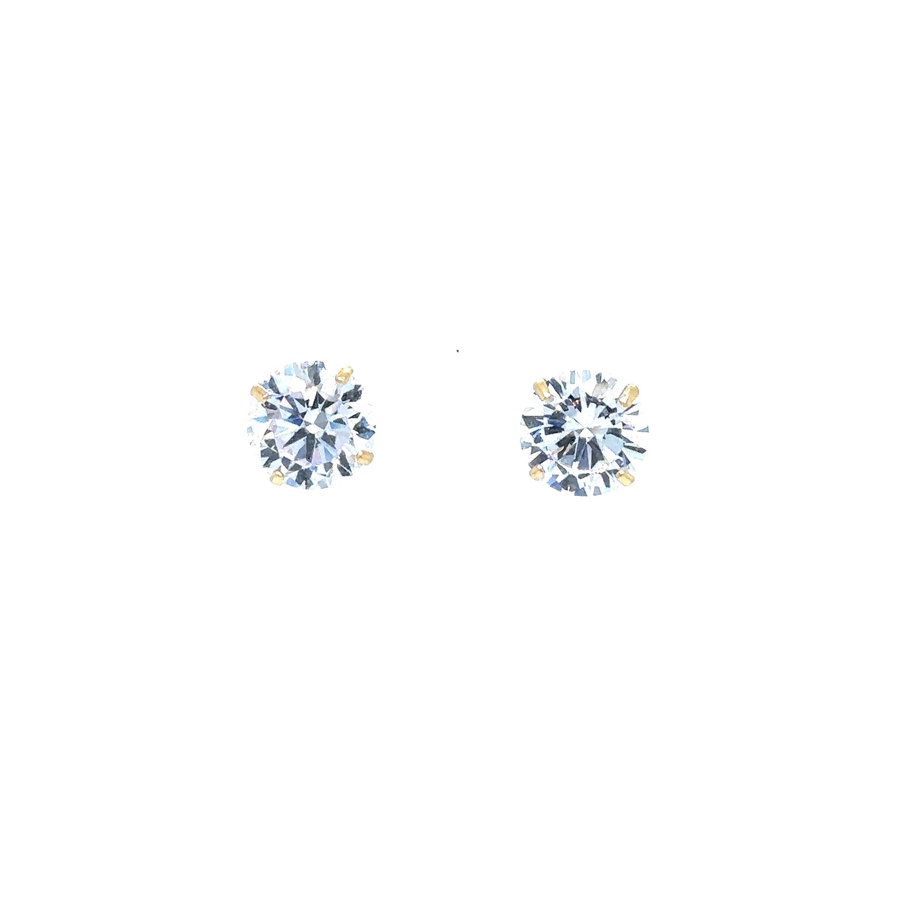 Cubic Zirconia Stud Earrings - Barbara Anne's Jewelry