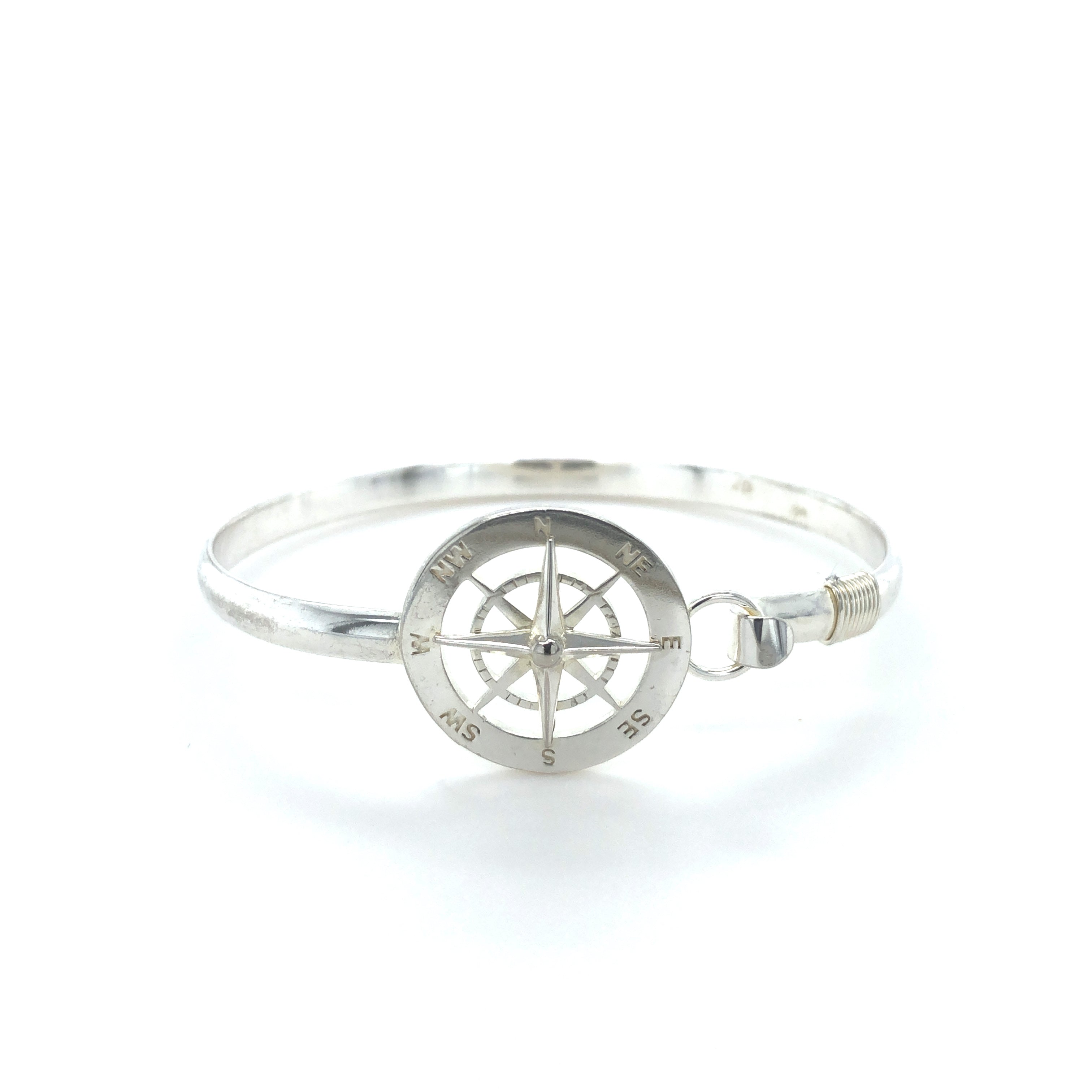 Sterling Silver Compass Bracelet - Barbara Anne's Jewelry