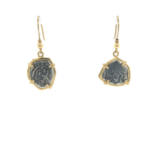 Pure Silver Atocha Coin earrings