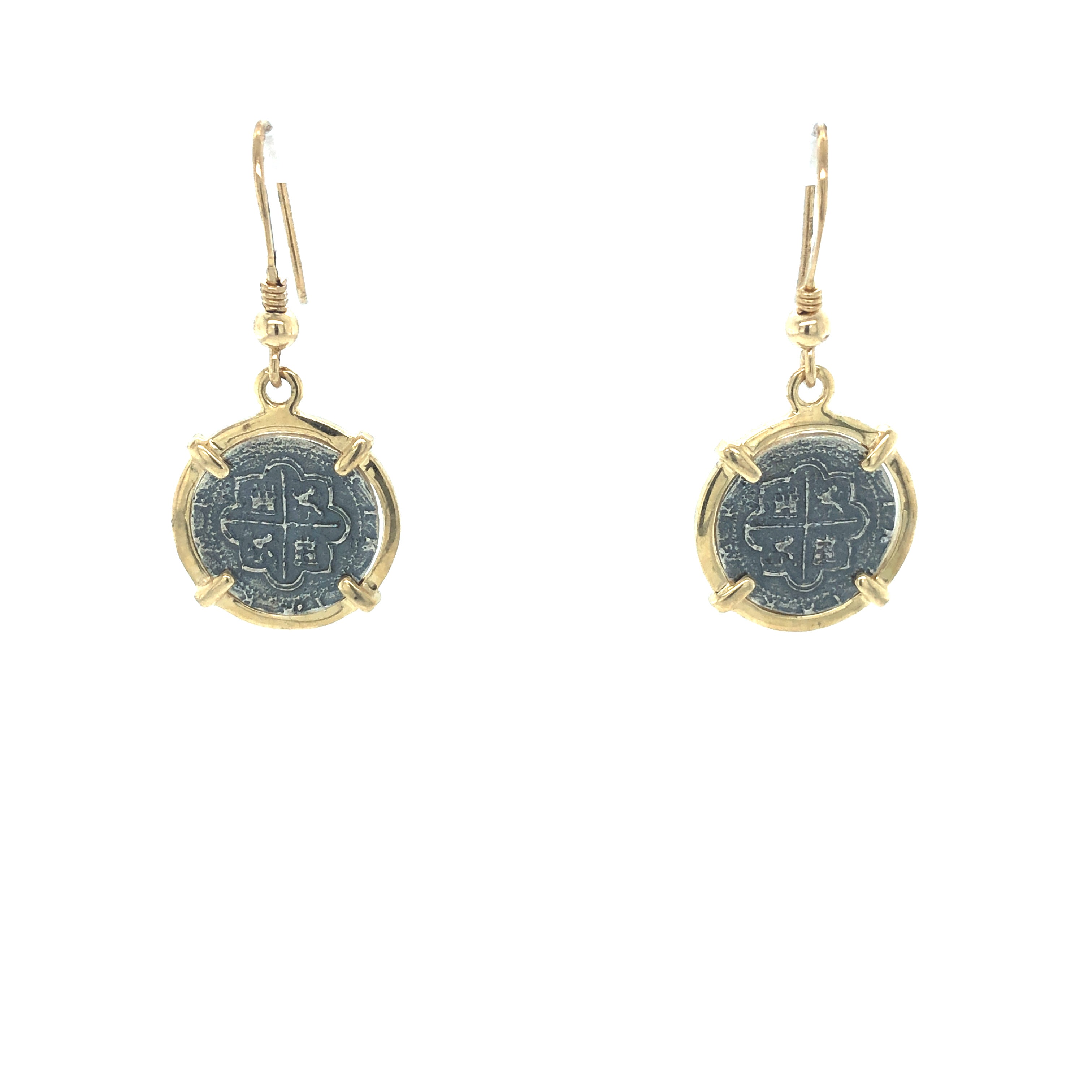 Pure Silver Atocha Coin earrings