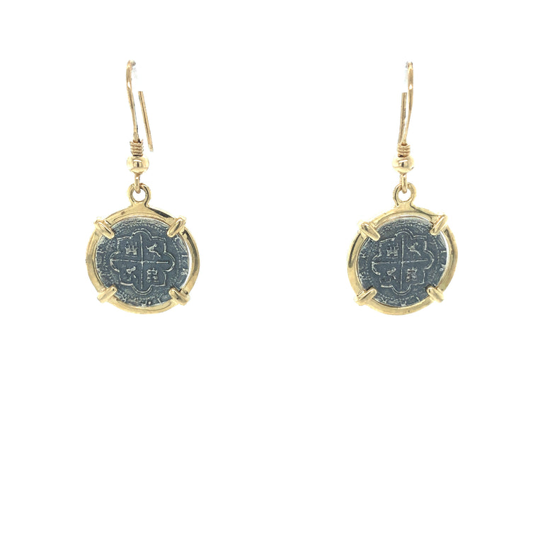Pure Silver Atocha Coin earrings