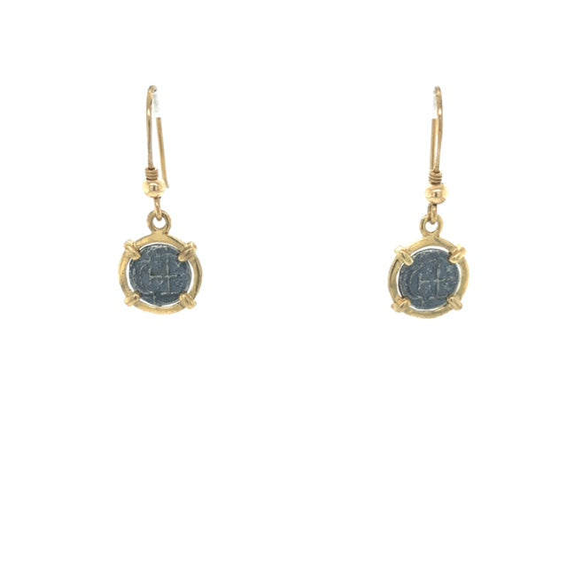 Pure Silver Atocha Coin earrings