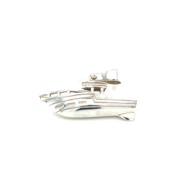 Sterling Silver Boat Pendant - Barbara Anne's Jewelry