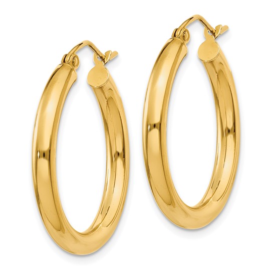 14k Gold Classic Hoops - Barbara Anne's Jewelry 