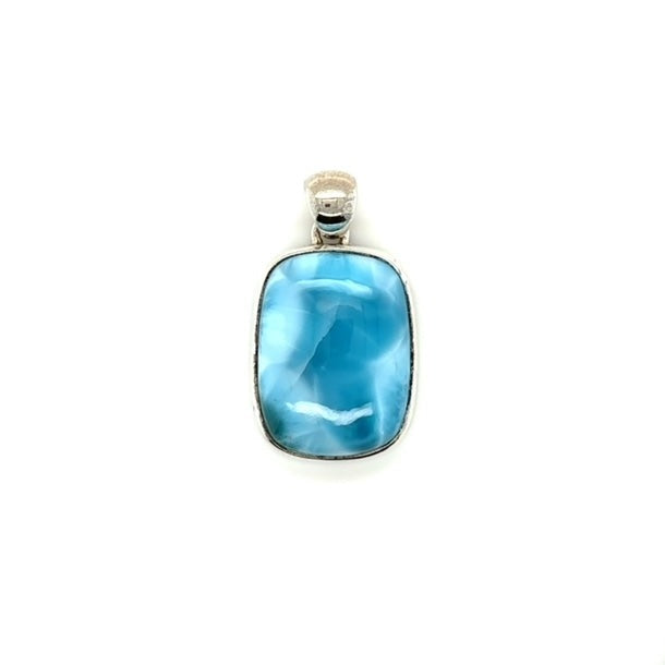 Larimar Pendant in Sterling Silver - Barbara Anne's Jewelry 