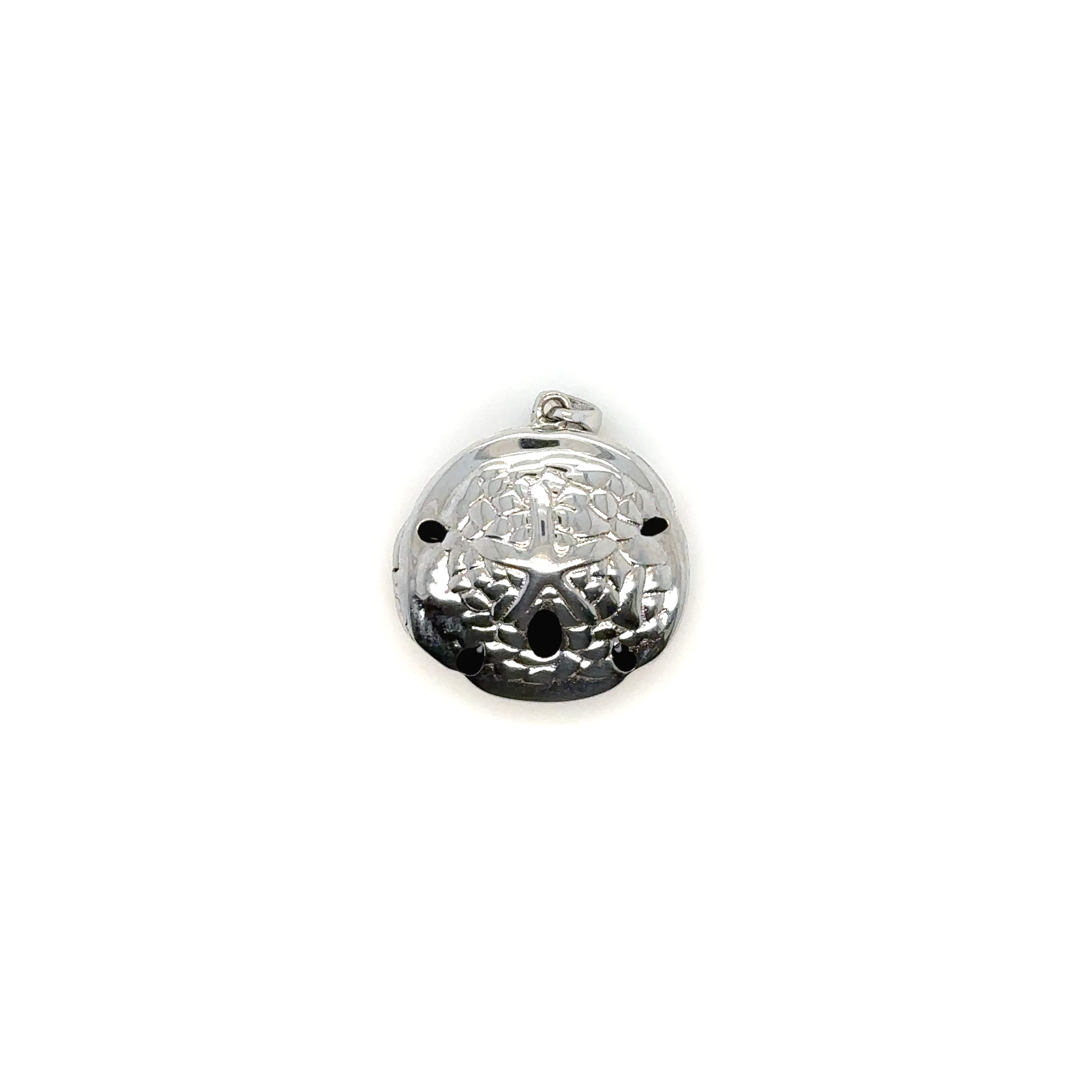 Sterling Silver Sand Dollar Locket - Barbara Anne's Jewelry 