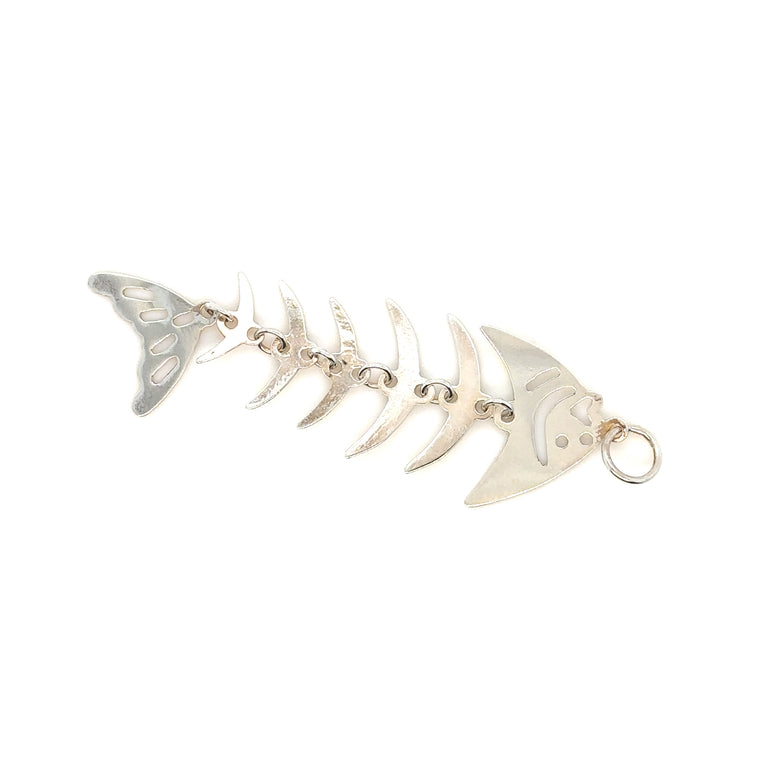 Sterling Silver Fish Pendant - Barbara Anne's Jewelry 