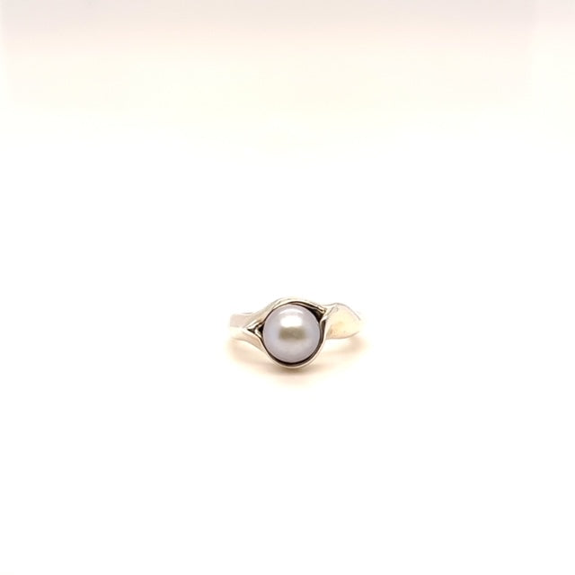 Sterling Silver Pearl Ring - Barbara Anne's Jewelry 