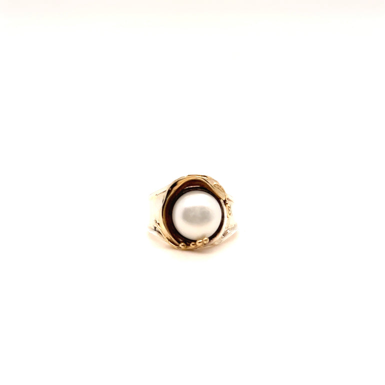 Sterling Silver Pearl Ring - Barbara Anne's Jewelry 