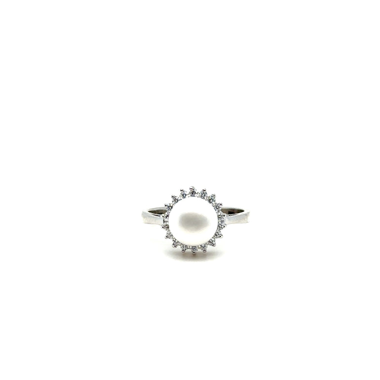 Sterling Silver Pearl Ring - Barbara Anne's Jewelry 