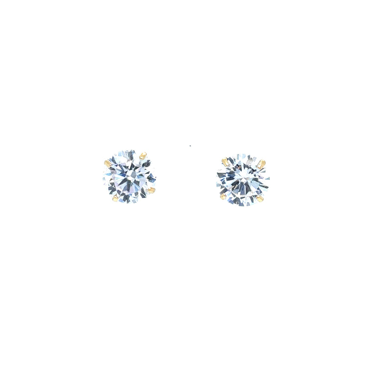 Cubic Zirconia Stud Earrings - Barbara Anne's Jewelry 