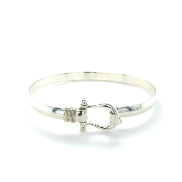 Sterling Silver Shackle Bracelet - Barbara Anne's Jewelry 