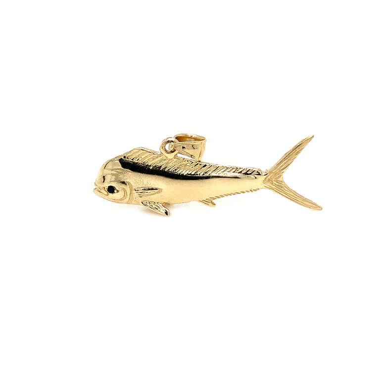 14k Gold Mahi Pendant - Barbara Anne's Jewelry 