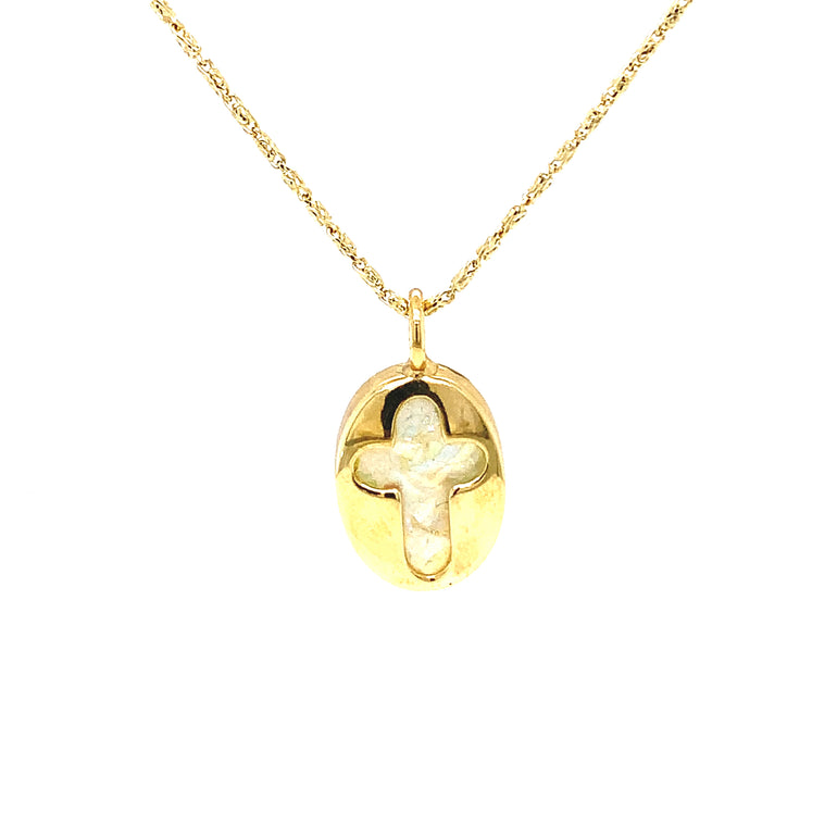 14k Gold Cross Pendant - Barbara Anne's Jewelry 