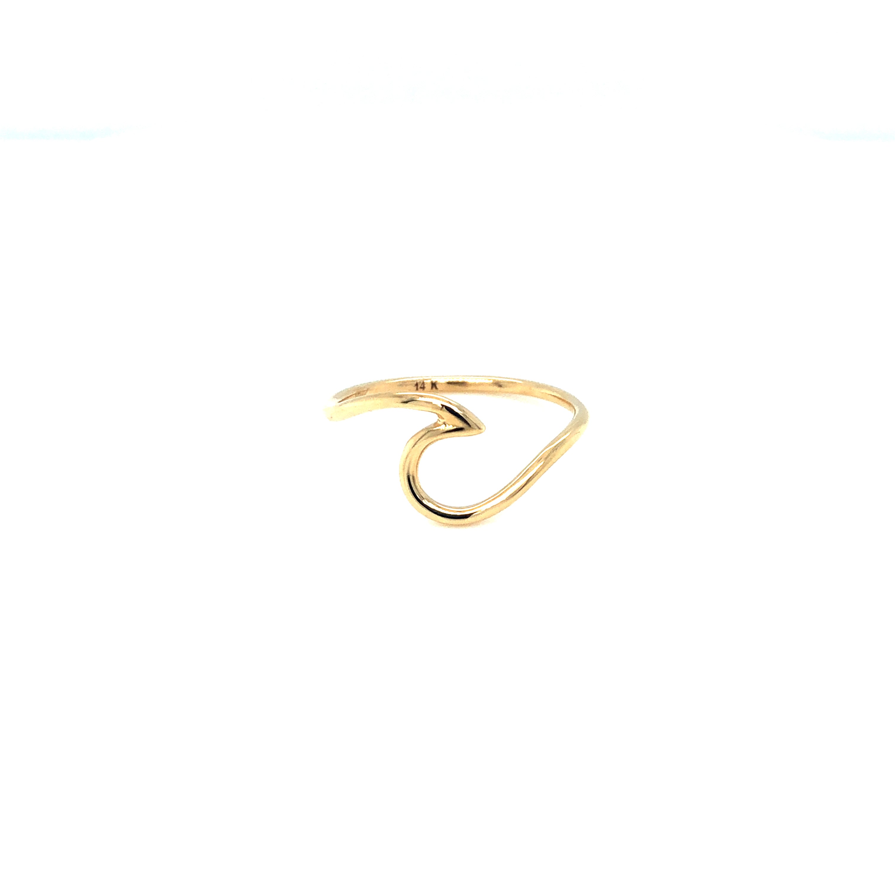 14k Gold Wave Ring - Barbara Anne's Jewelry 