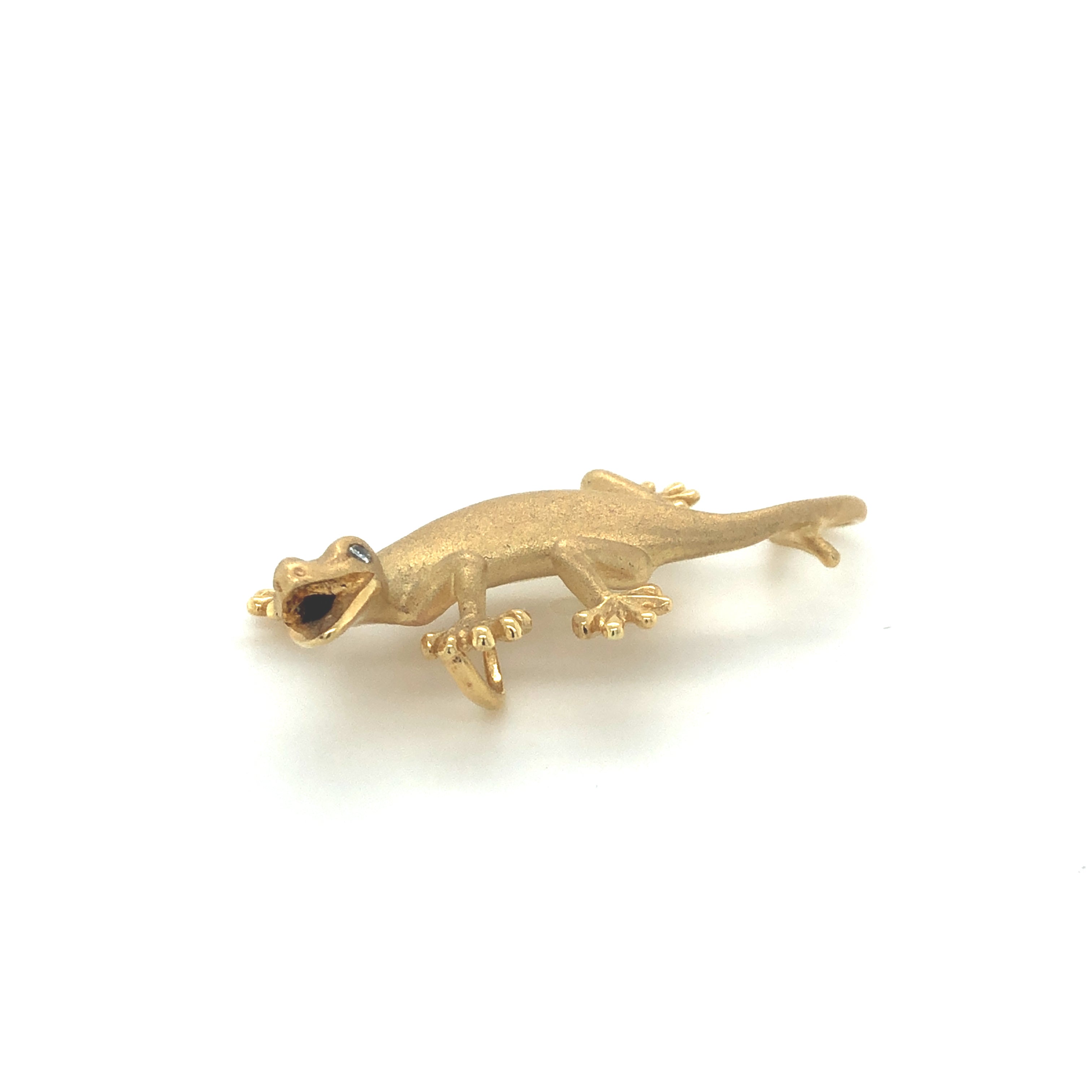 14k Gold Gecko Pendant - Barbara Anne's Jewelry 