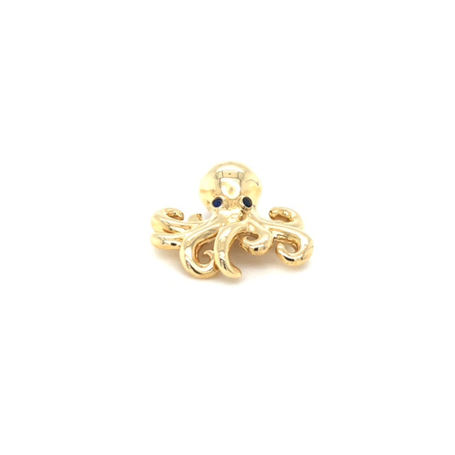 14k Gold Octopus Pendant - Barbara Anne's Jewelry 