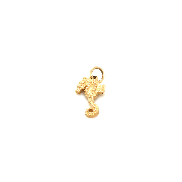 14k Gold Seahorse Pendant - Barbara Anne's Jewelry 