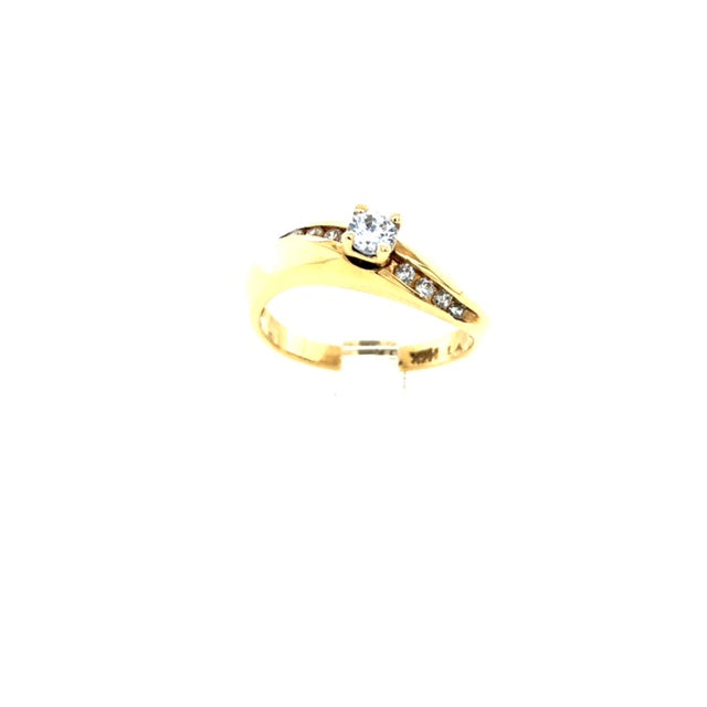 14k Gold with Diamonds Ring - Barbara Anne's Jewelry 