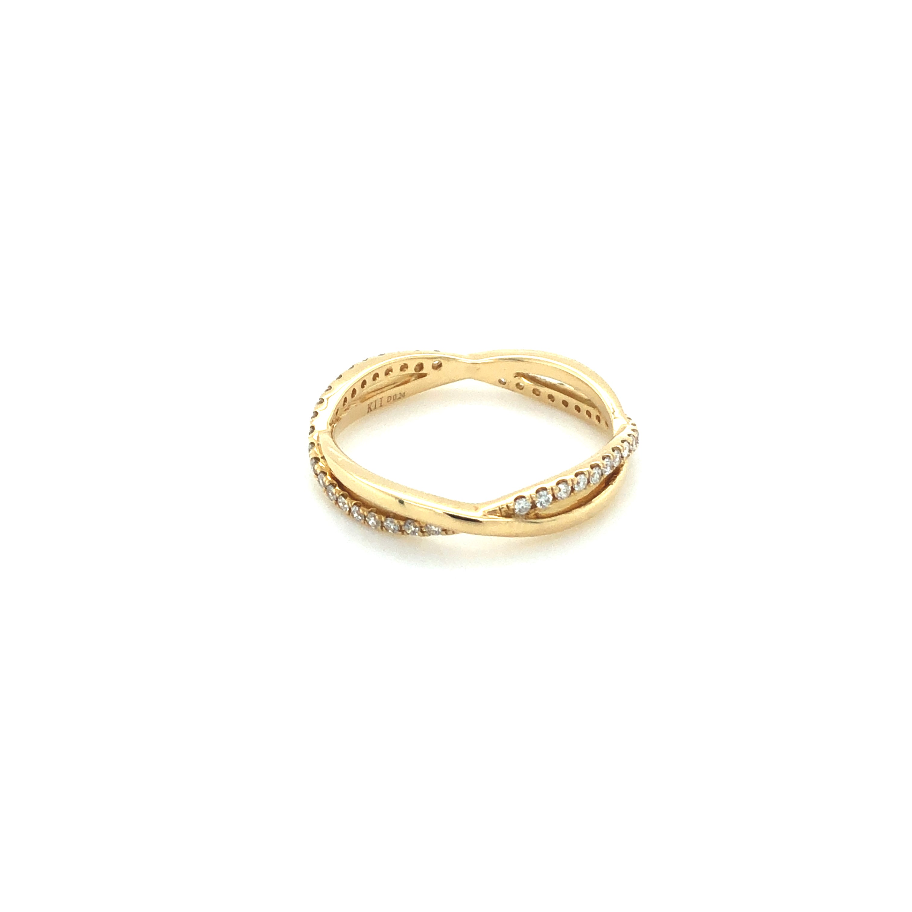 14k Yellow Gold with Diamonds Ring - Barbara Anne's Jewelry 