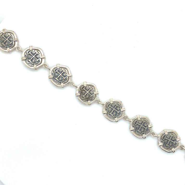 Silver Atocha Coin Bracelet 