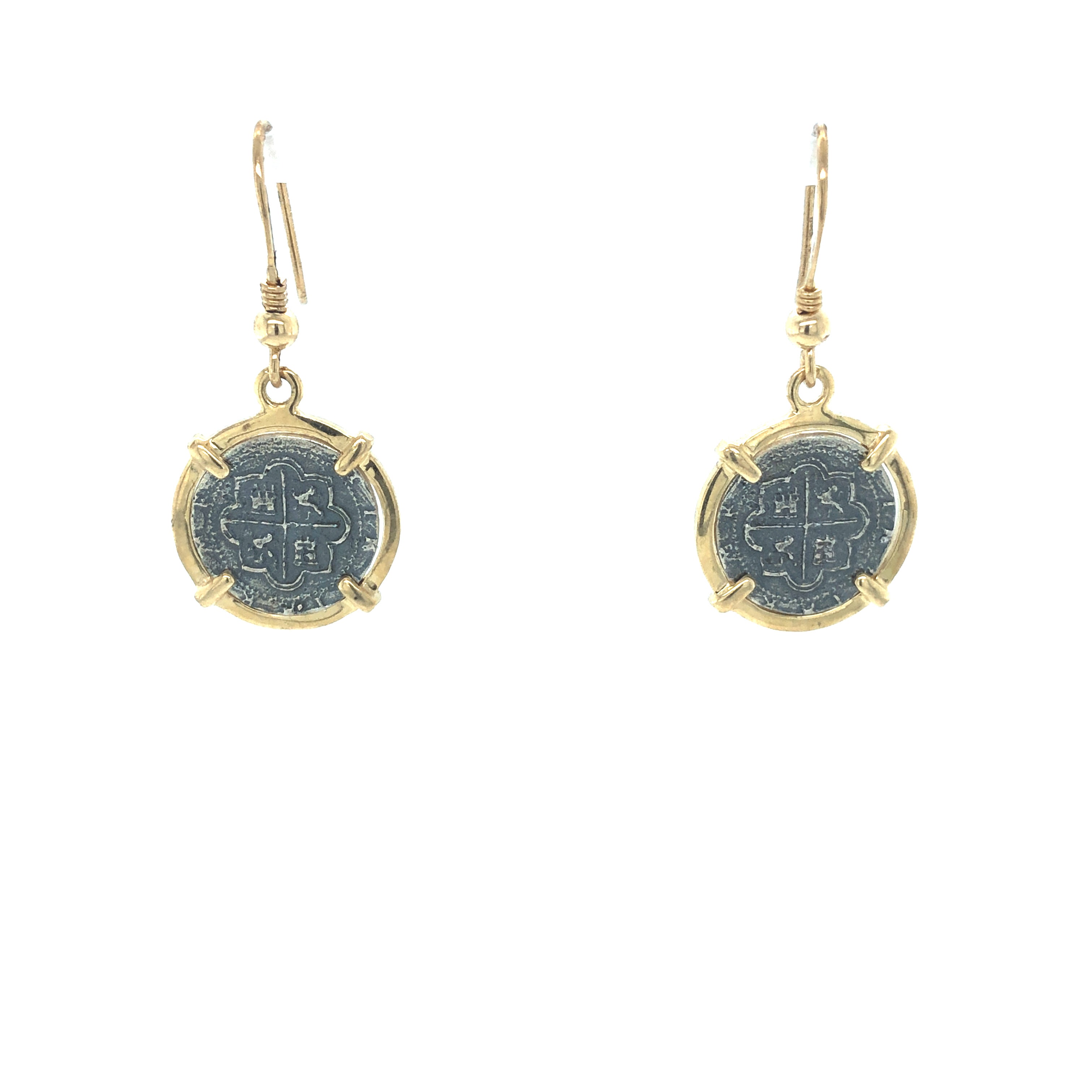 Pure Silver Atocha Coin earrings 