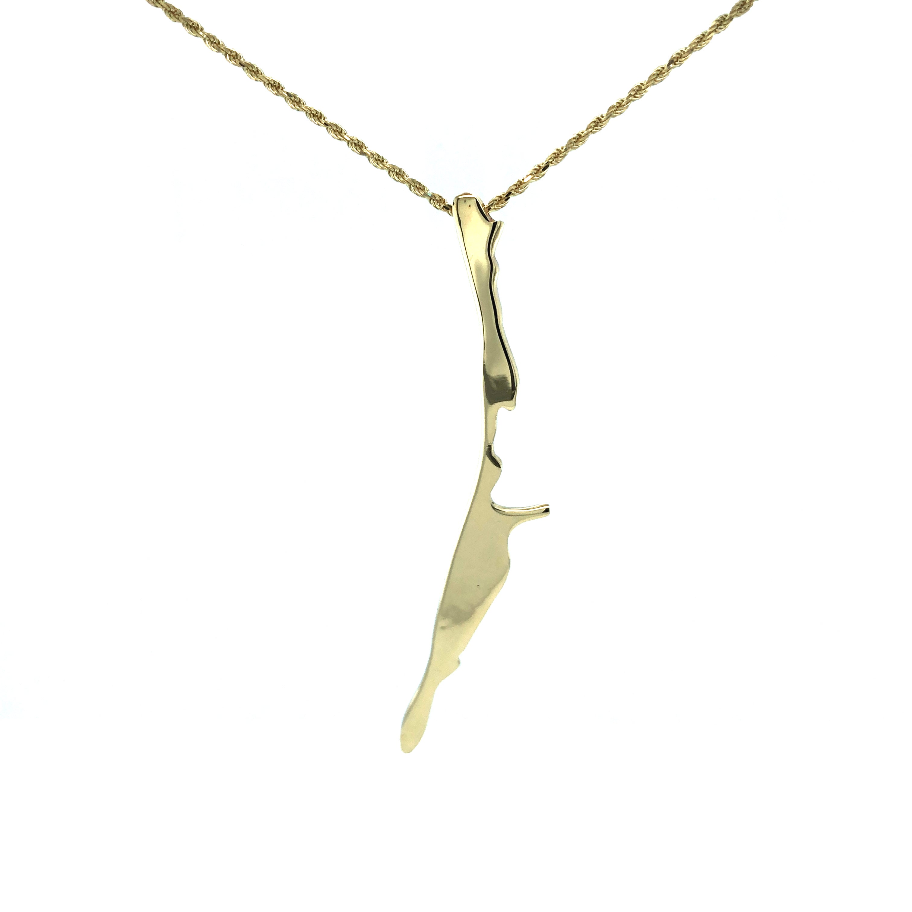 Gold Gasparilla Island pendant 