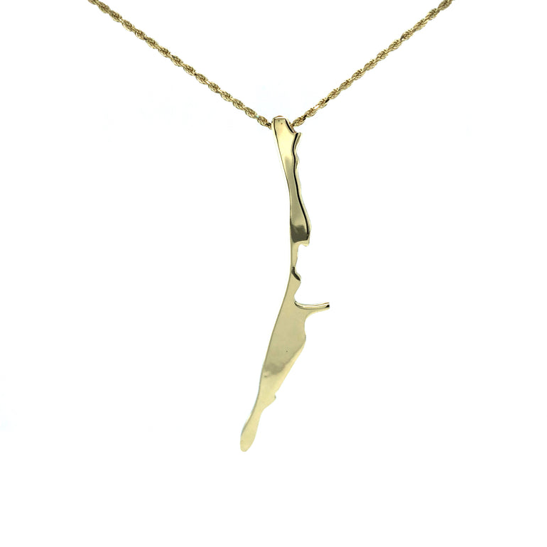 Gold Gasparilla Island pendant 