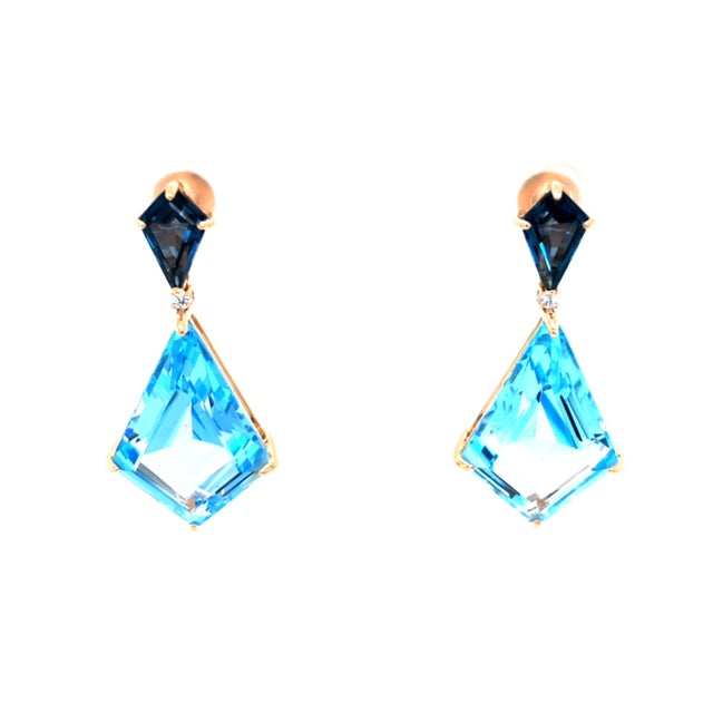 Blue Topaz Earrings - Barbara Anne's Jewelry 