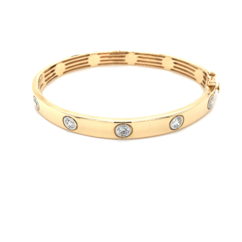 Cartier Style Diamond Bracelet - Barbara Anne's Jewelry 