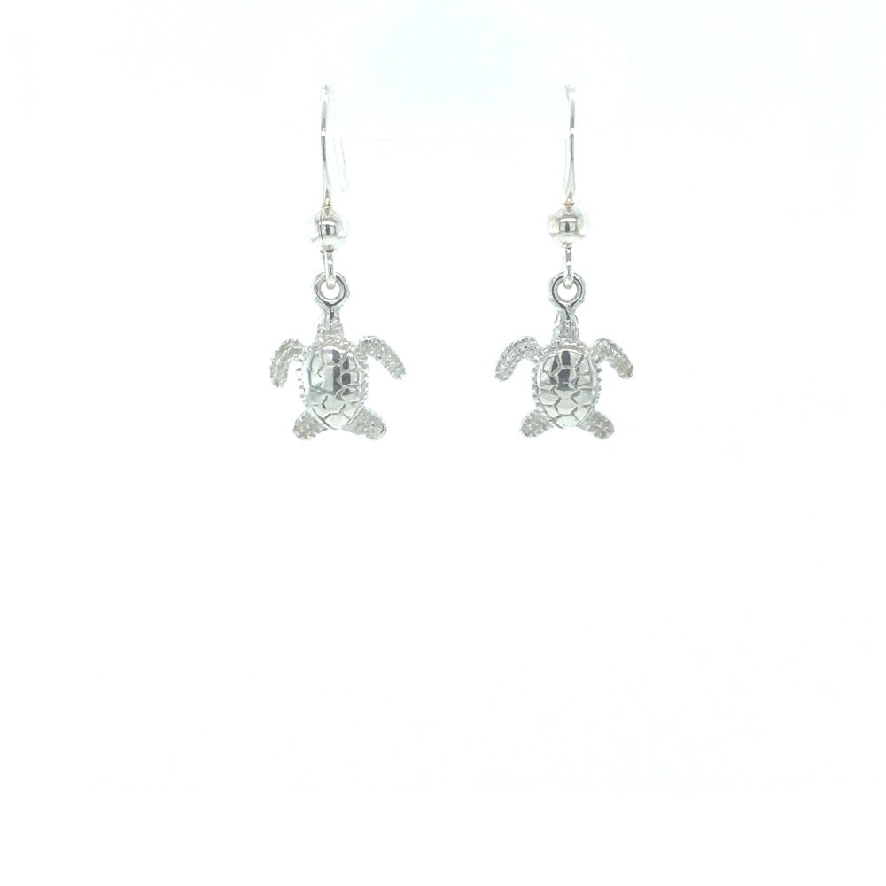 Sterling Silver Turtle Earrings