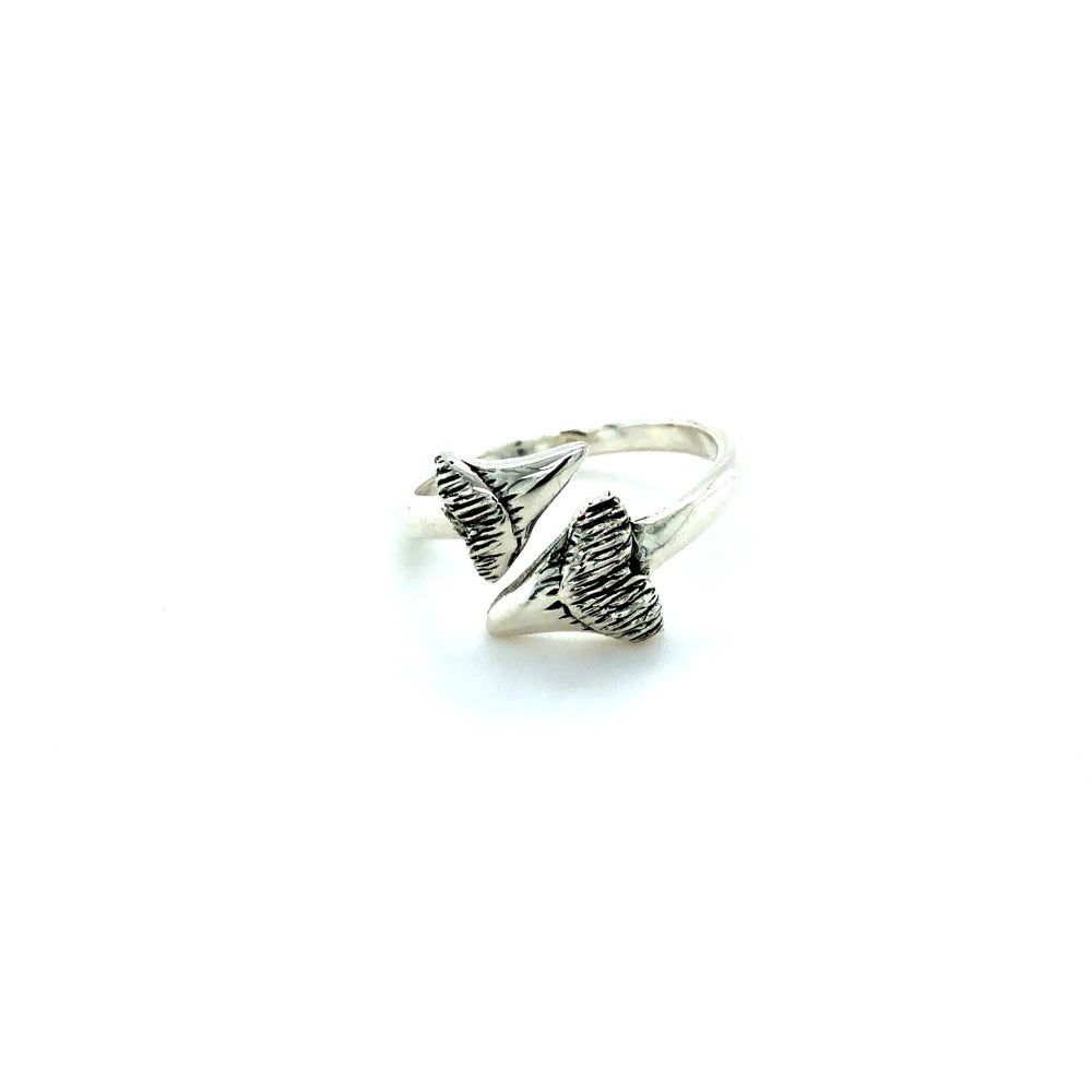 Sterling Silver Shark Tooth Ring