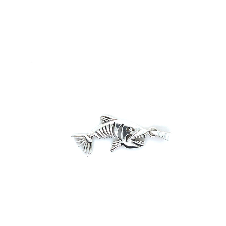 Sterling Silver Fish Pendant - Barbara Anne's Jewelry 